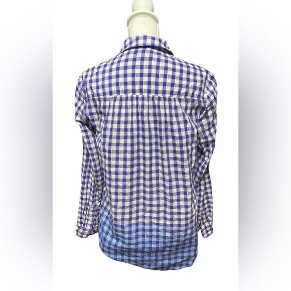 Pilcro Deb Gingham Button Down Long Sleeve Shirt - Picture 4 of 6